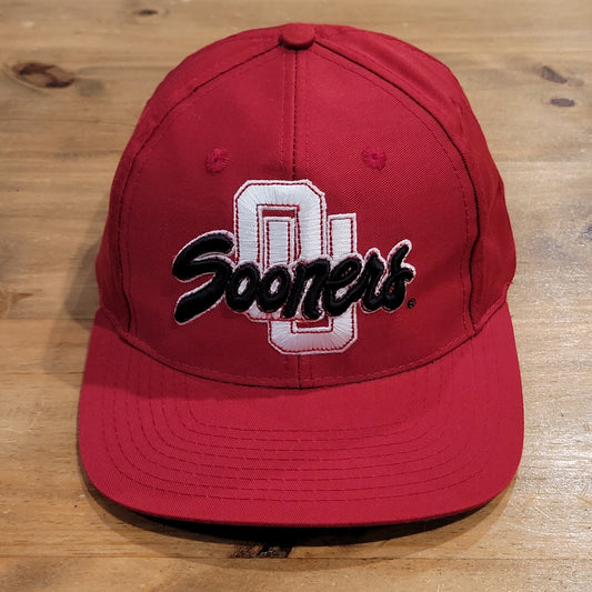 Vintage Oklahoma Sooners OU Snapback Tope Of The World One Size 90s Norman