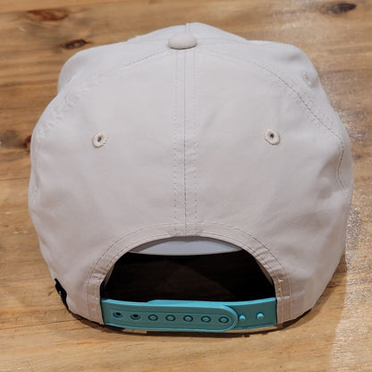 Swannies Golf Hat Snapback Beige Rope Celebrate Pars Golf One Size