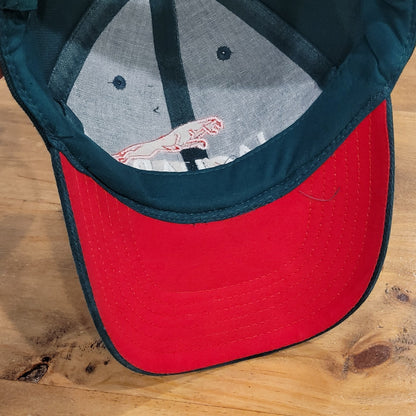 Vintage Jaguar Racing Hat Strap Back Green 90s Y2K Car Race F1 Grand Prix