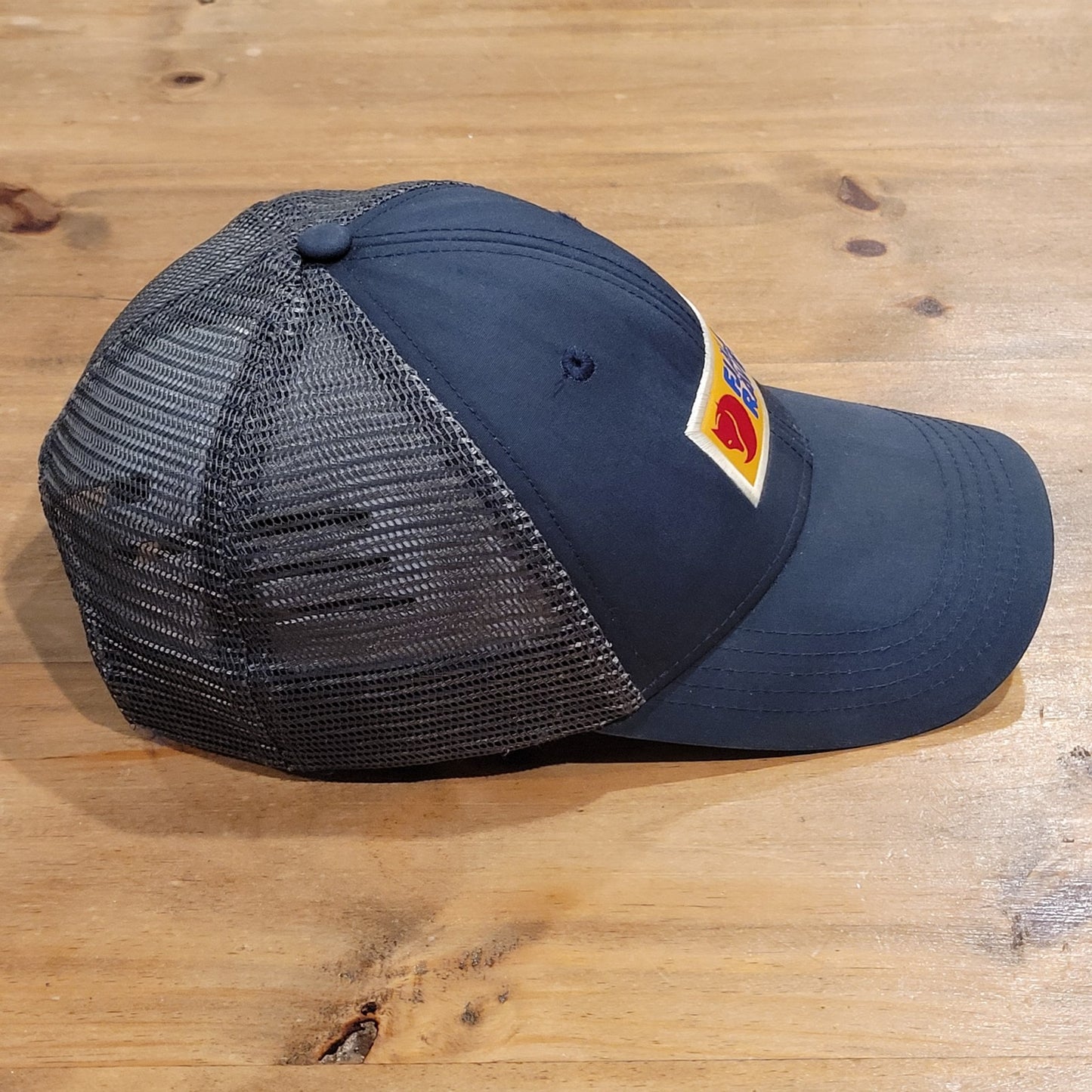 Fjall Raven Hat Cap snapback S/M Adjustable Blue Outdoor Trucker Embroidered