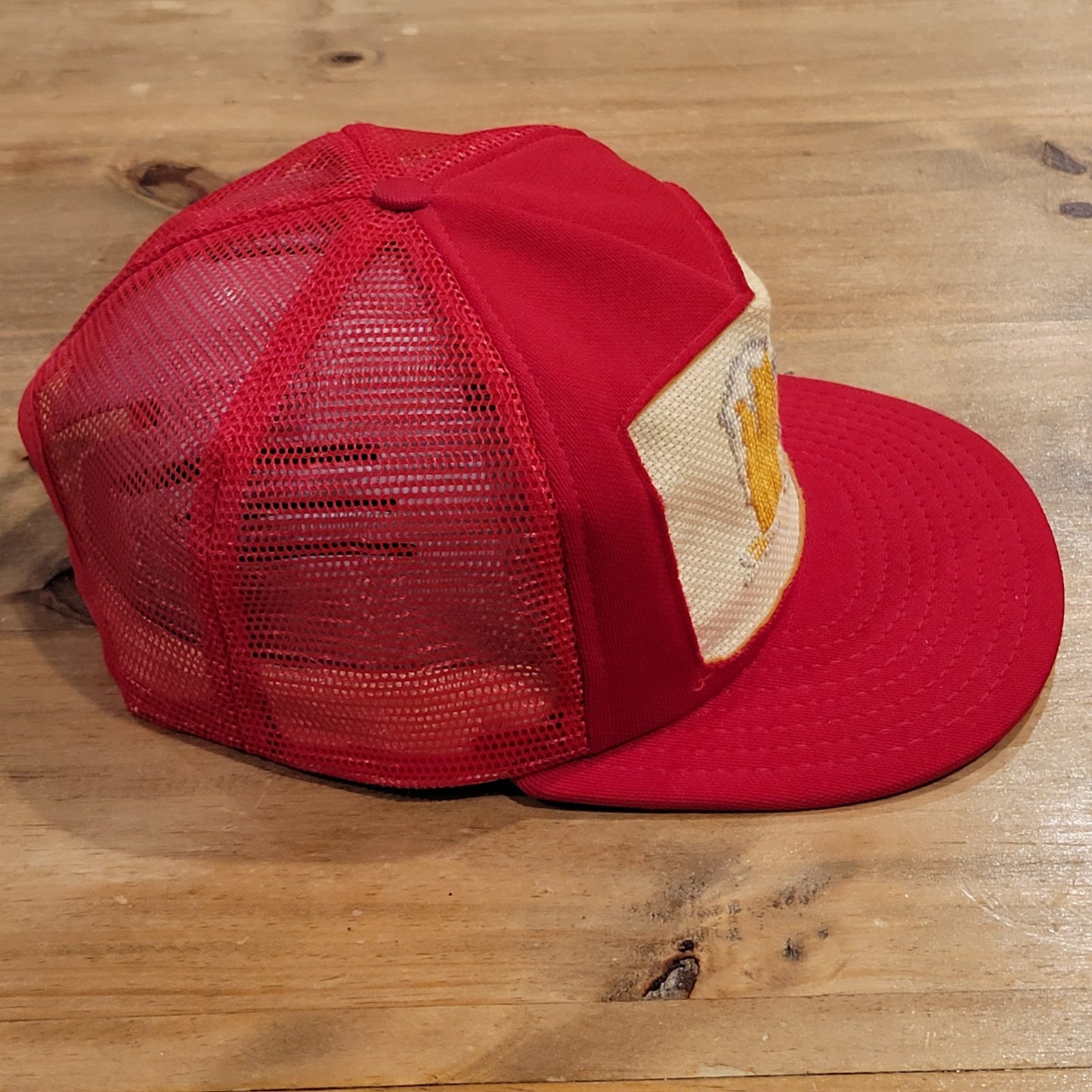 Vintage Beer Hat Snapback Cross stich Patch Trucker 80s 90s Seebo's Creations