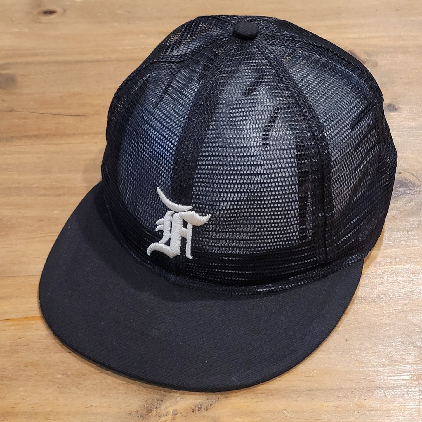 Fear Of God Essentials Hat Size 7 3/8 Black MLB 5950 Full Mesh Fitted Pro Model