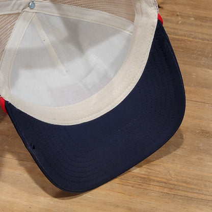 Southern String Hat Co Snapback Deer USA Flag Rope Mesh Back Brown Outdoor
