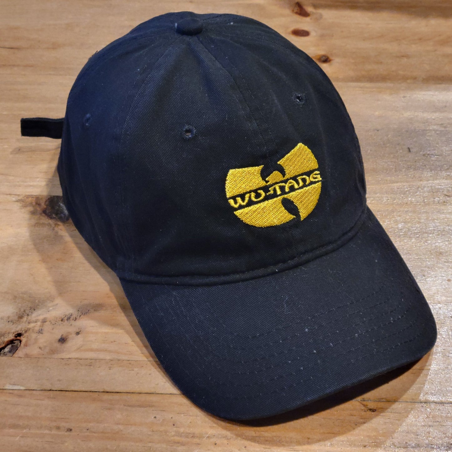 Wu-Tang Clan Hat Black Strap Back Rap 90s Y2K Hop Hop One Size Adjustable