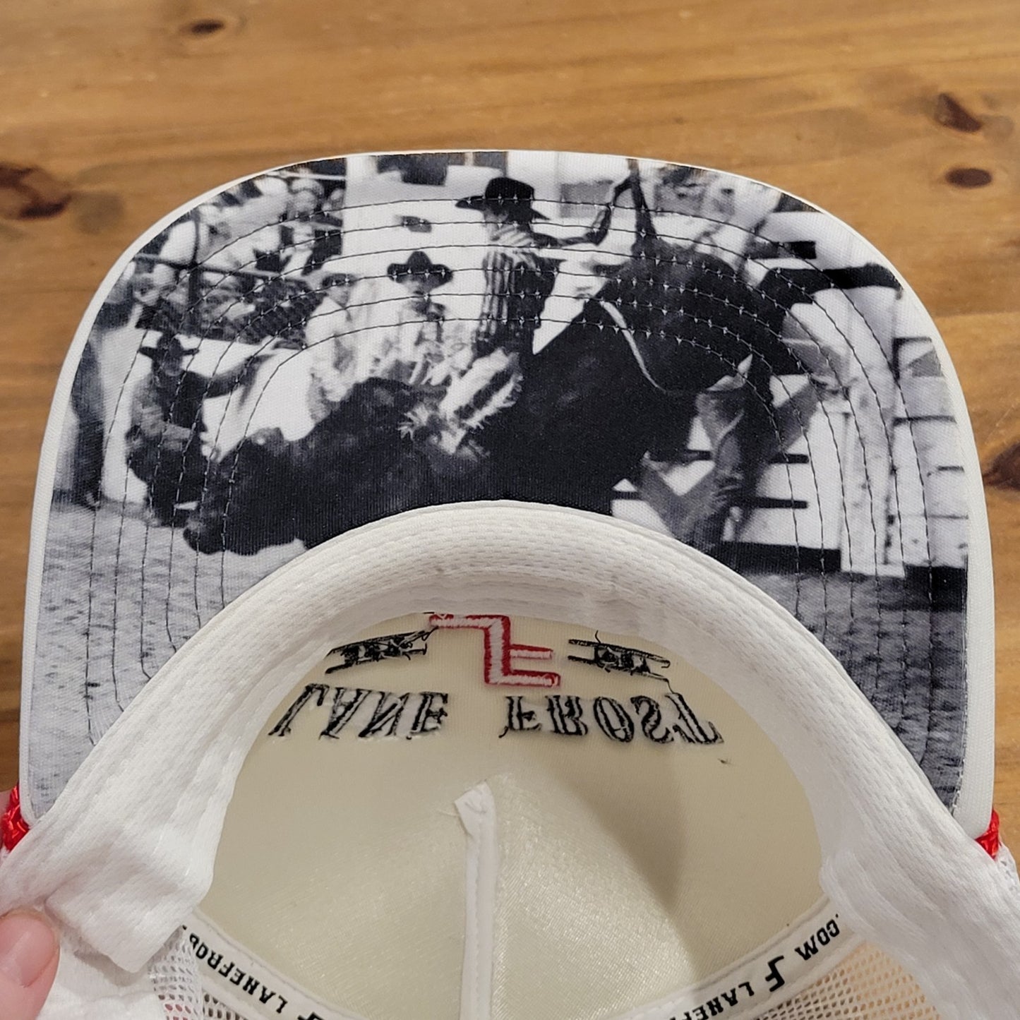 Lane Frost Hat Snapback White World Champion Bull Rider Cowboy Est 1987