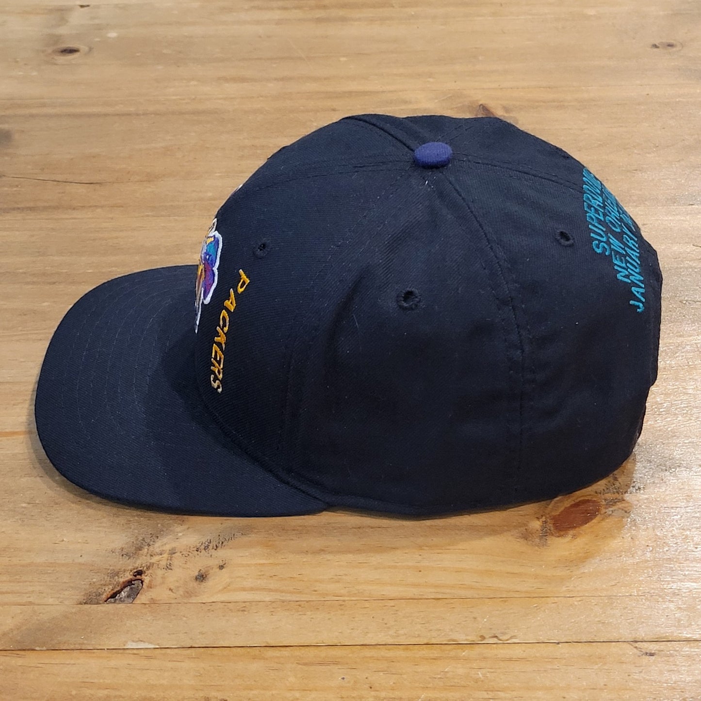 Vintage Super Bowl XXXI Hat Snapback Black Black Superdome Green Bay Packers