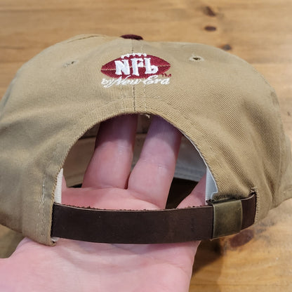 Vintage Super Bowl XXX Hat Strap Back Brown Red One Size New Era Dallas Cowboys