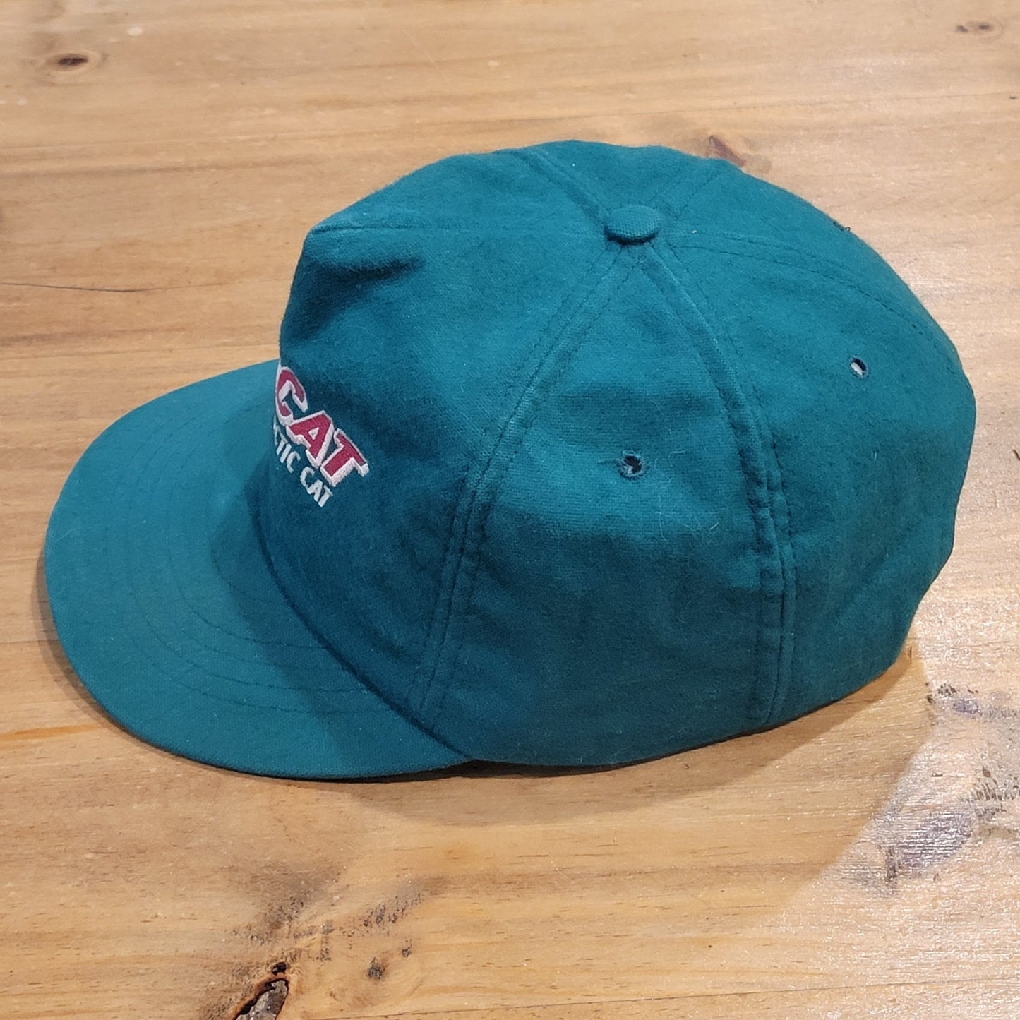 Vintage BearCat Artic Cat Hat Snapback Green Articwear Made USA 80s 90s