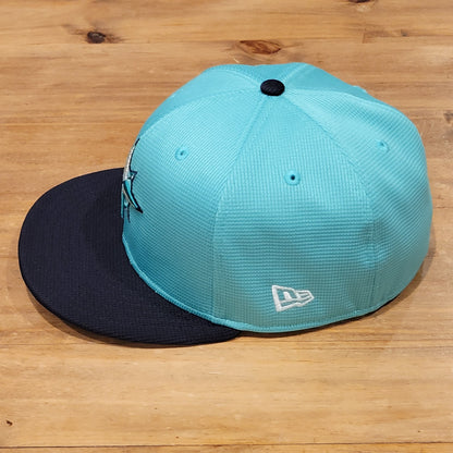 Seattle Mariners Hat New Era Size 7 1/2 Fitted Star Logo Batting Mesh On Field