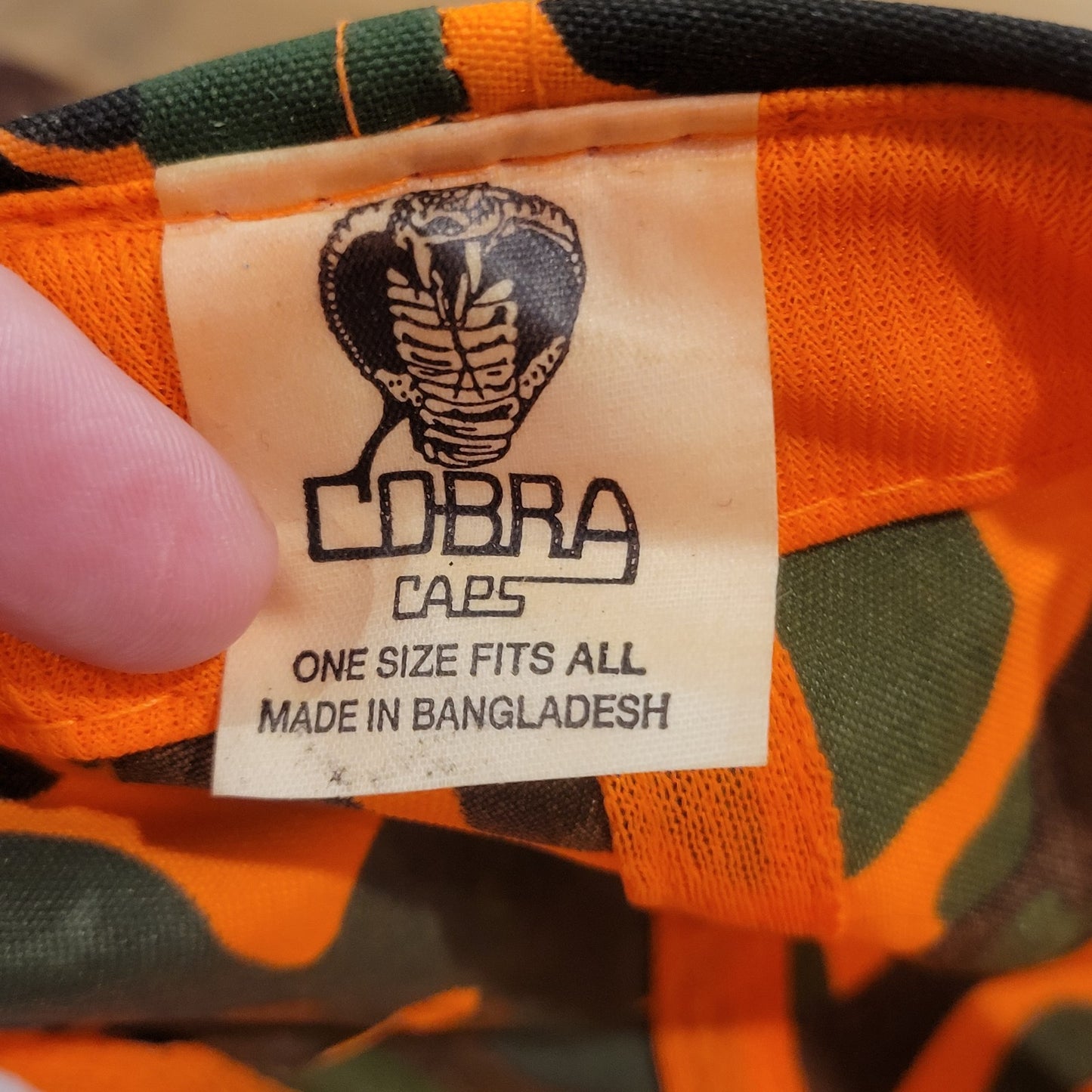 Vintage Hunting Hat Blaze Camo Camouflage Cobra Killmer Electric Rope 80s 90s