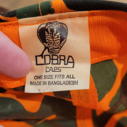 Vintage Hunting Hat Blaze Camo Camouflage Cobra Killmer Electric Rope 80s 90s