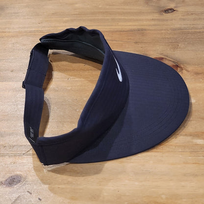 Nike Golf High Rise Visor Hat Cap Dri-Fit Black White Swoosh One SIze