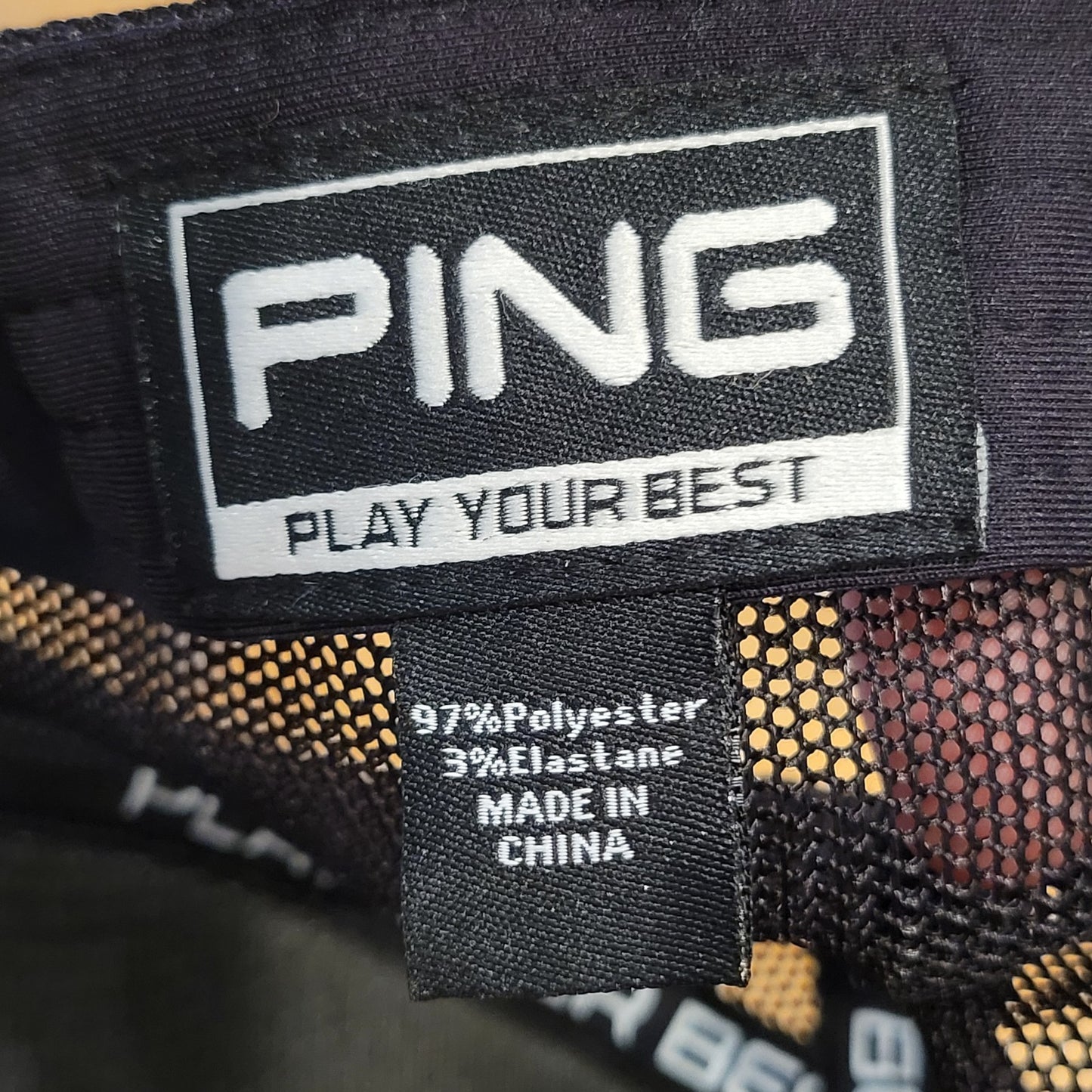 Ping Golf '59 Hat Snapback Black Mesh Trucker Golf One Size Retro Adjustable