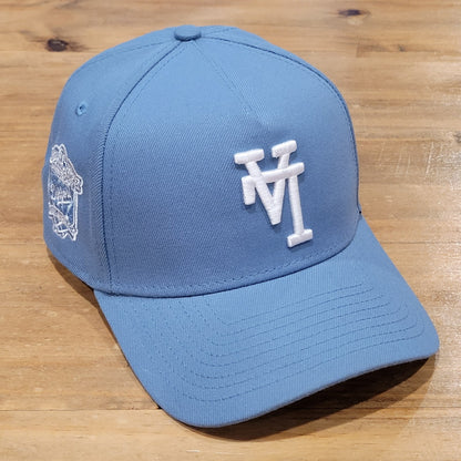 Los Angeles Dodgers Hat Snapback New Era A-Farme Upside Down LA Logo Blue
