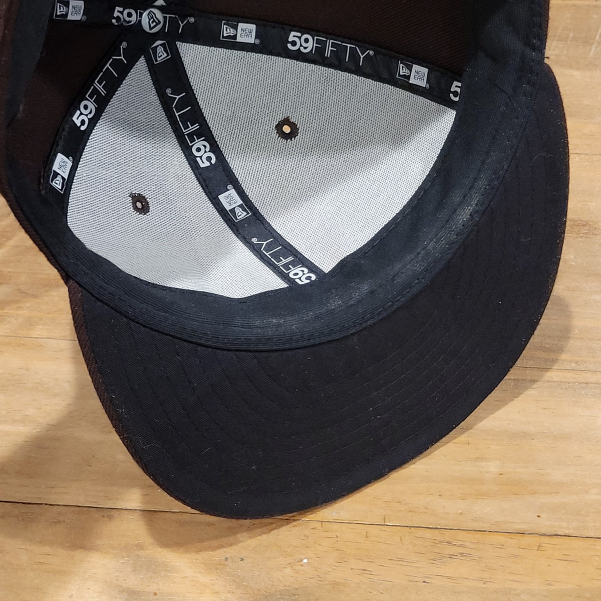 San Diego Padres Hat New era Size 7 1/4 Fitted 59Fifty Brown MLB On Field