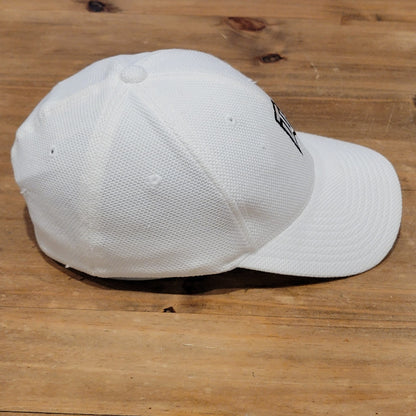 Vintage Tiger Woods Hat Size M/L White Black TW logo Golf Y2K Golfer Swoosh