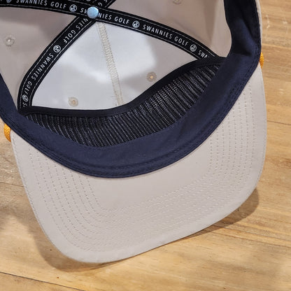 Swannies Golf Hat Cap Snapback  Celebrate Pars Brown Rope One Size
