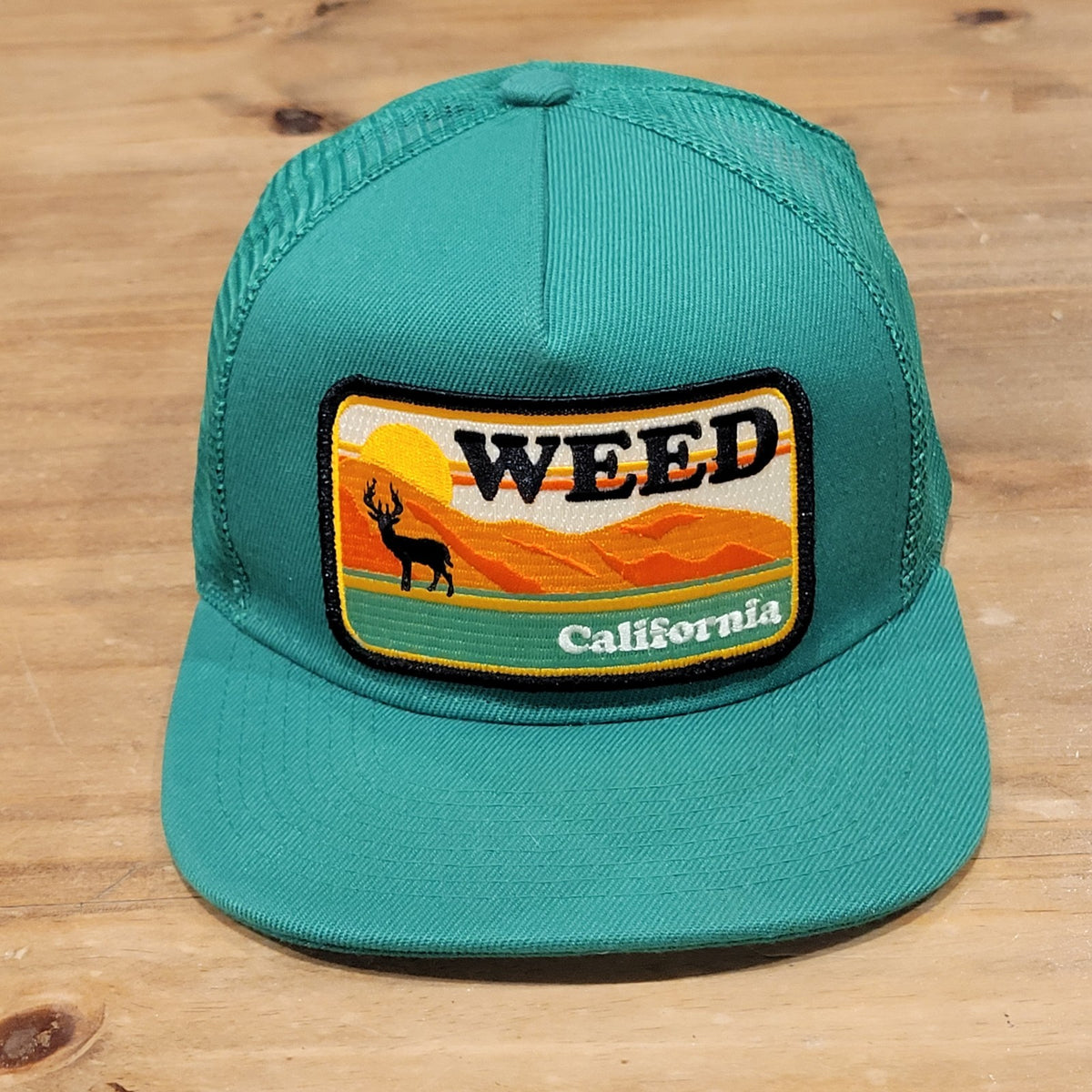 Bart Bridge Weed California Pocket Patch Stash Green Trucker Big Patch Deer