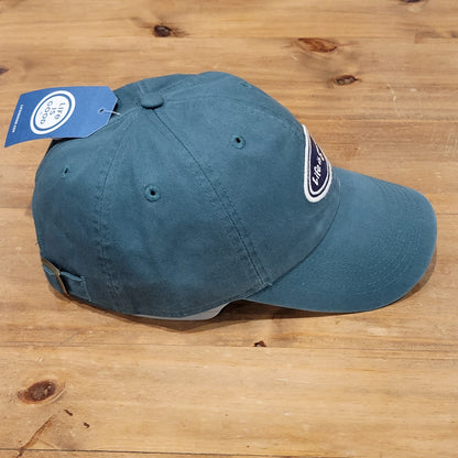 Life Is Good Hat Cap Strap Back Green One Size Chill Vintage Oval Design Dad