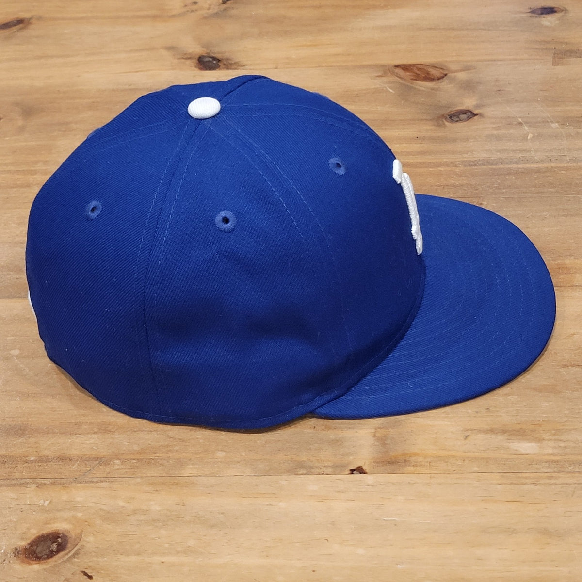 Los Angeles Dodgers Hat New Era Size 7 3/8 Fitted 59Fifty Blue On Field