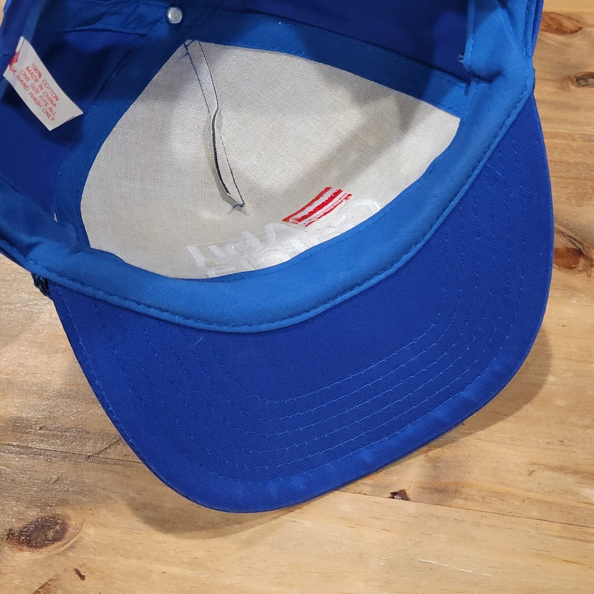 Vintage Abu Garcia Hat Snapback Blue Rope Fishing Reel Fish One Size 90s 80s