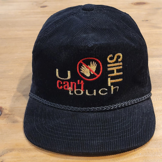 Vintage U Can't Touch This MC Hammer Detroit Pistons Corduroy Hat Snapback
