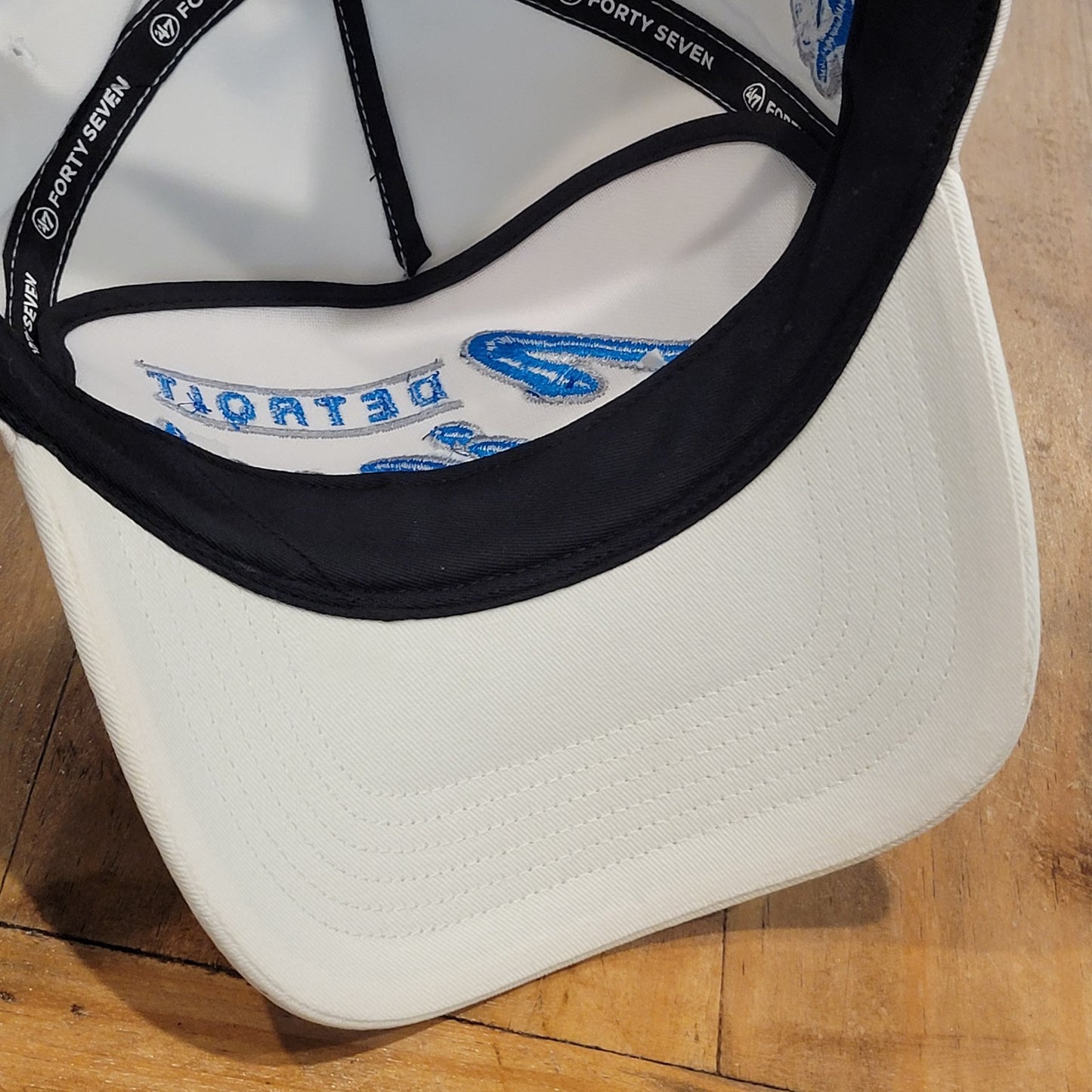 Detroit Lions Hat Cap Snapback 47 Brand Hitch White One Size Adjustable NFL