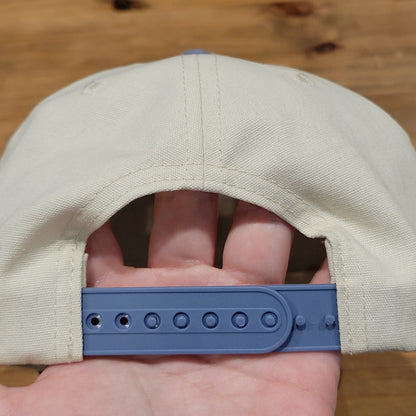 Simply Southern Hat Cap Snapback Beige Blue Cow Steer Skull Logo Cowboy Western