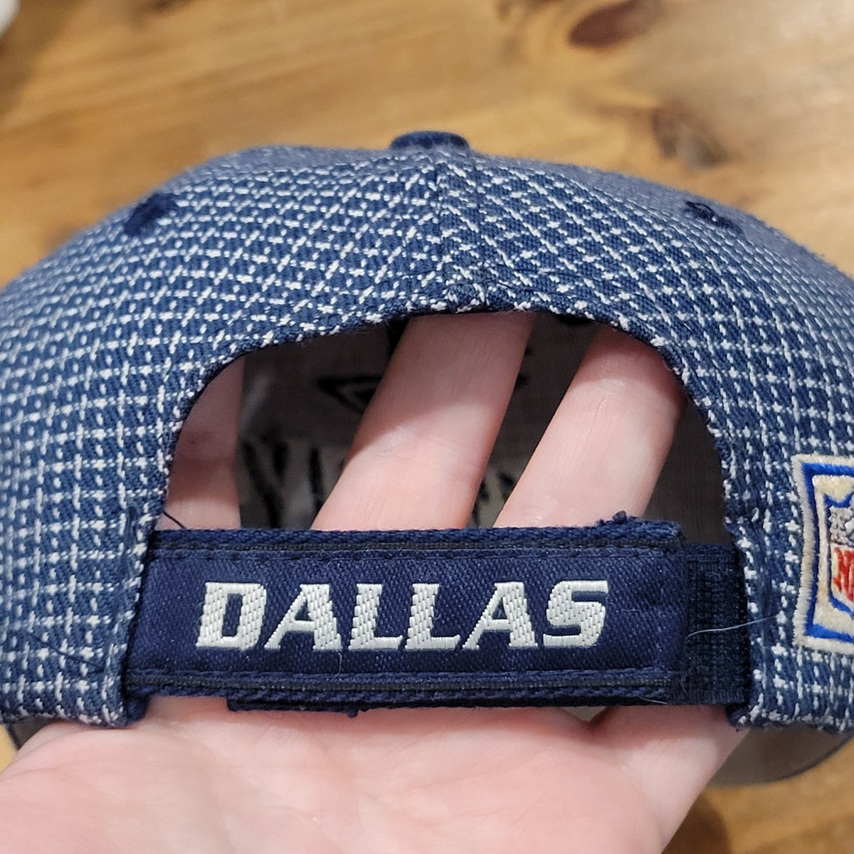 Vintage Dallas Cowboys Hat Strap Back Logo Athletic Grid Pro Line One Size 90s