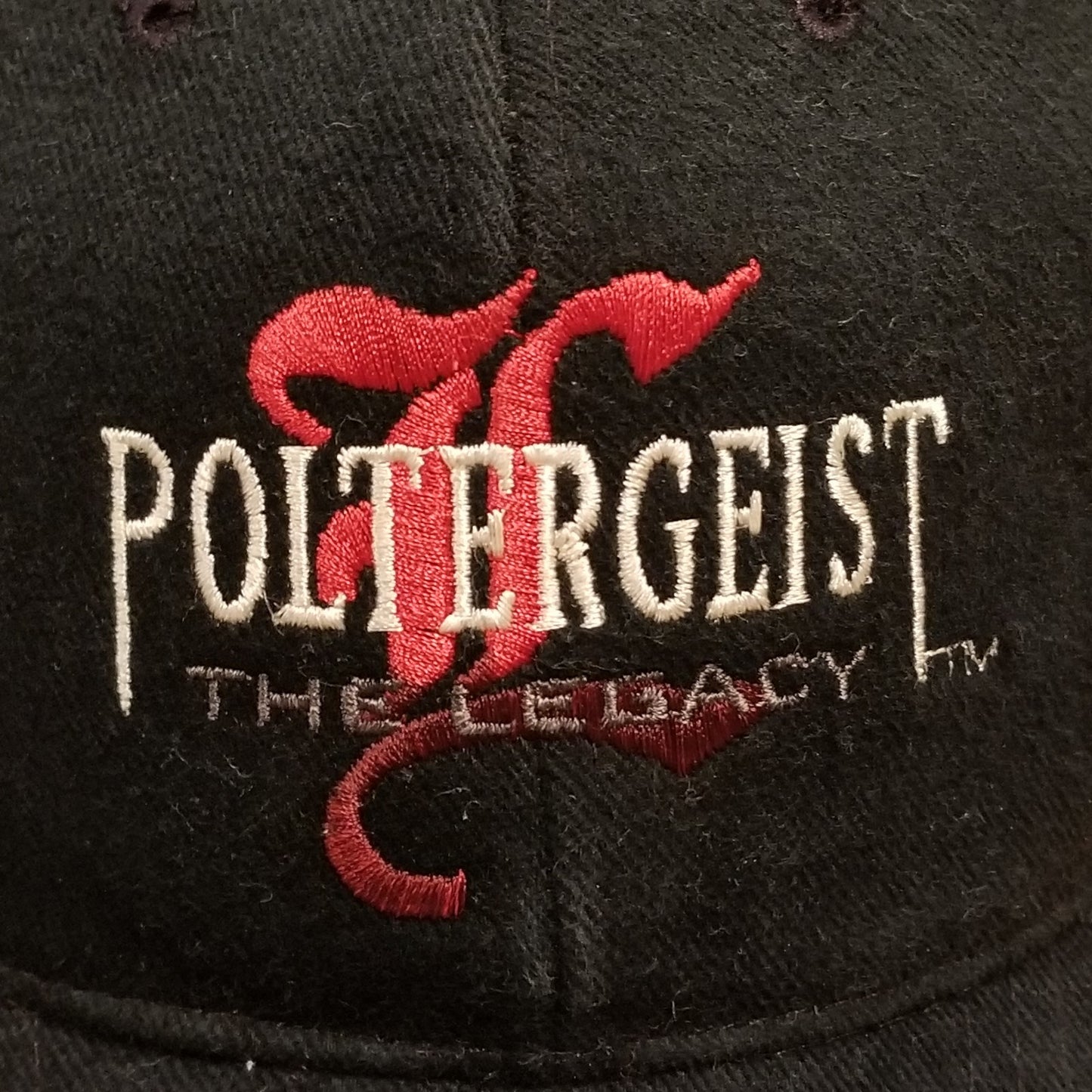 Vintage Poltergeist Legacy Hat Snapback Black TV Series Movie Horror 90s