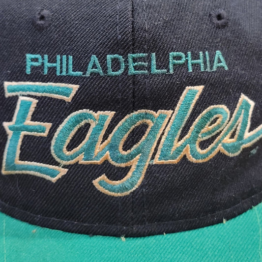 Vintage Philadelphia Eagles Hat Sports Specialties Double Script Black Dome