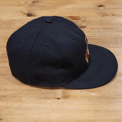 West Virginia Power Hat New Era Size 7 3/8 Fitted MiLB Baseball Black Made USA