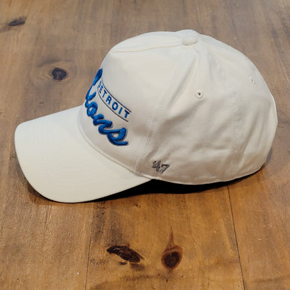 Detroit Lions Hat Cap Snapback 47 Brand Hitch White One Size Adjustable NFL