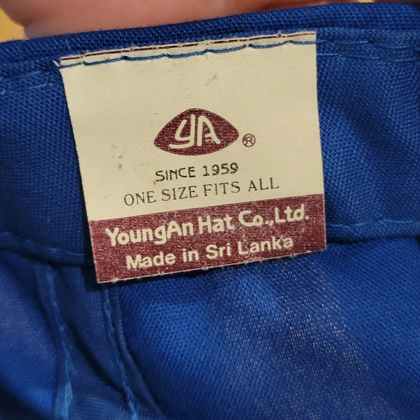 Vintage Ryan's Steak Buffet Hat Blue Rope 80s 90s Youngan Restaurant One Size