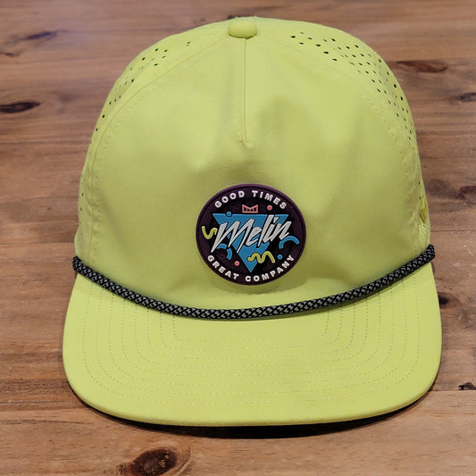 Melin Coronado Hydro Neon Collection Hat Snapback Yellow Rope Patch Stash Pocket