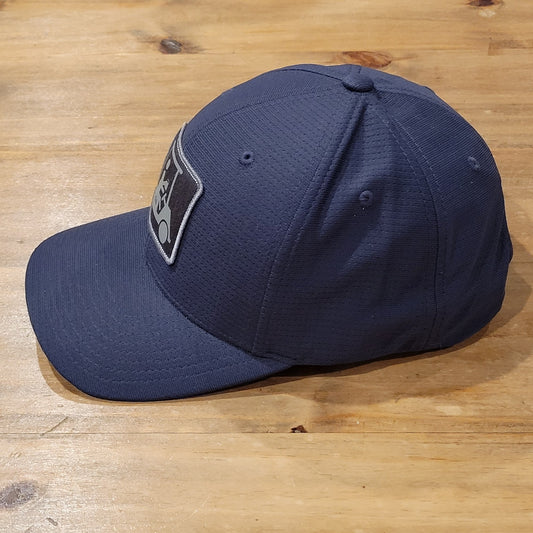 Travis Mathew Golf Cart Patch Hat Snapback Gray Blue One Size Adjustable