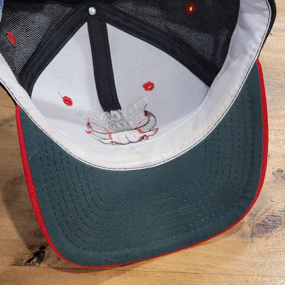 Vintage Chicago Bulls Hat Snapback Black Denim Universal 90s Jordan NBA