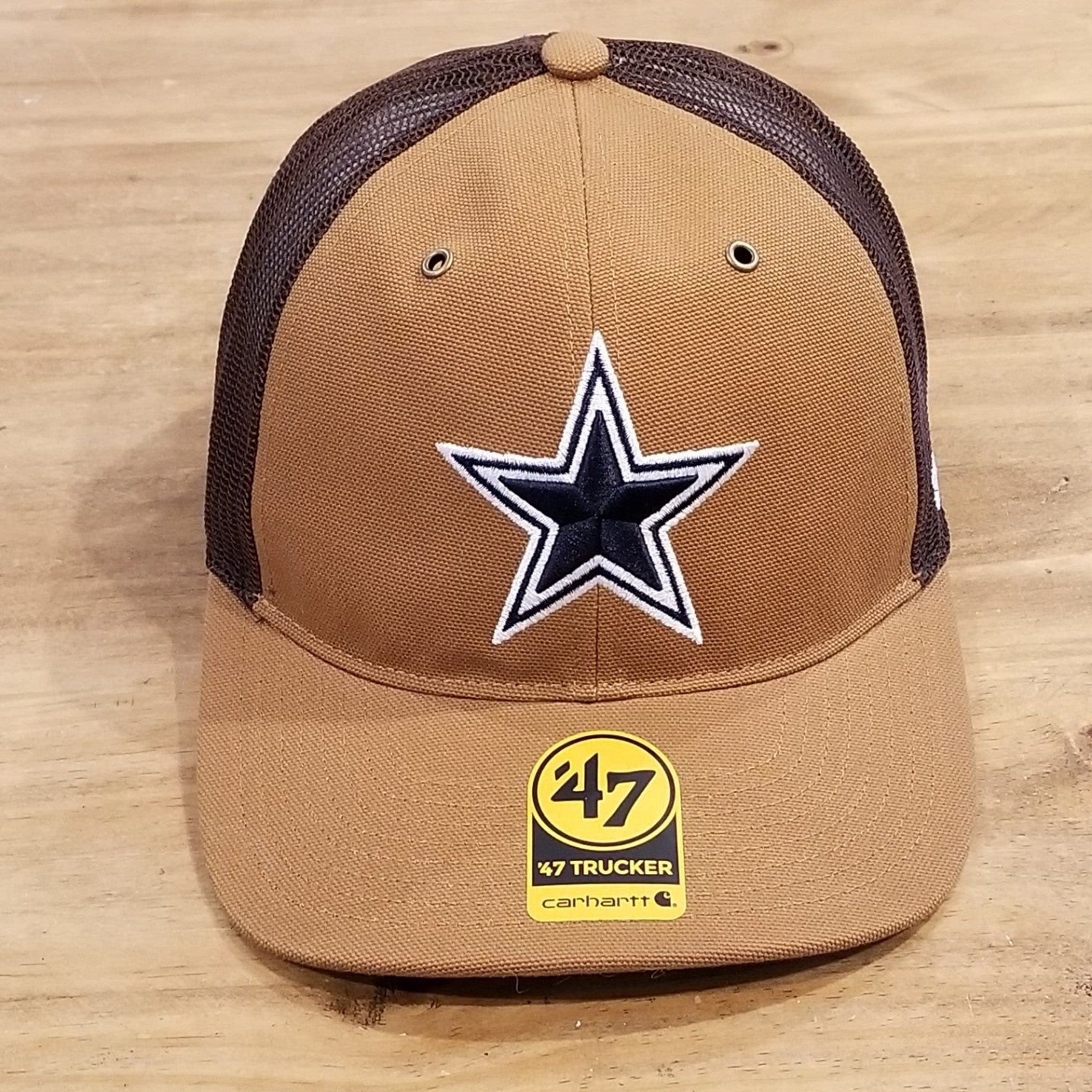 Dallas Cowboys Carhartt Hat Snapback 47 Brand Trucker Brown Canvas NFL One Size