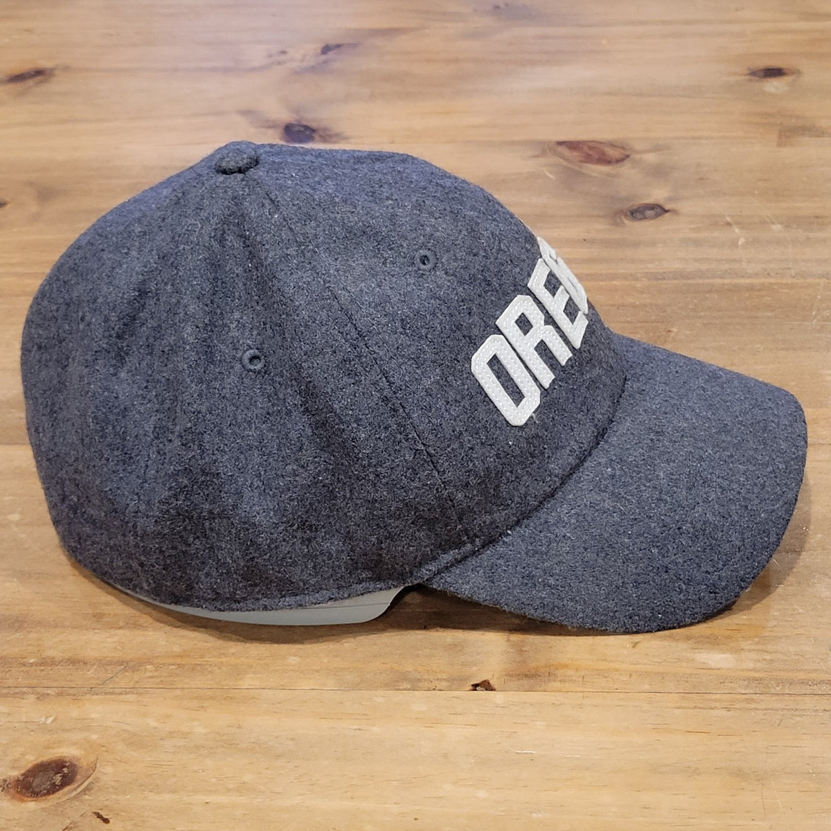 Oregon Ducks Nike Hat Cap Size XL Fitted Wool Blend Gray Spell Out Swoosh