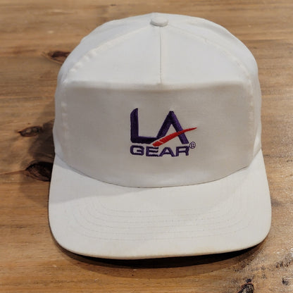 Vintage LA Gear Hat Snapback White One Size 90s Retro Shoe Adjustable
