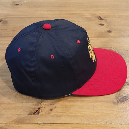 Vintage Chicago Blackhawks Hat Sports Specialties NHL Hockey Plain Logo 90s