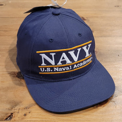 NAVY US Naval Academy Midshipmen Hat The Game 3 Bar Snapback Blue College