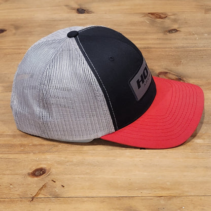 Hoyt Archery Hat Snapback Black Red Gray Patch Bow Hunting Hunter Trucker