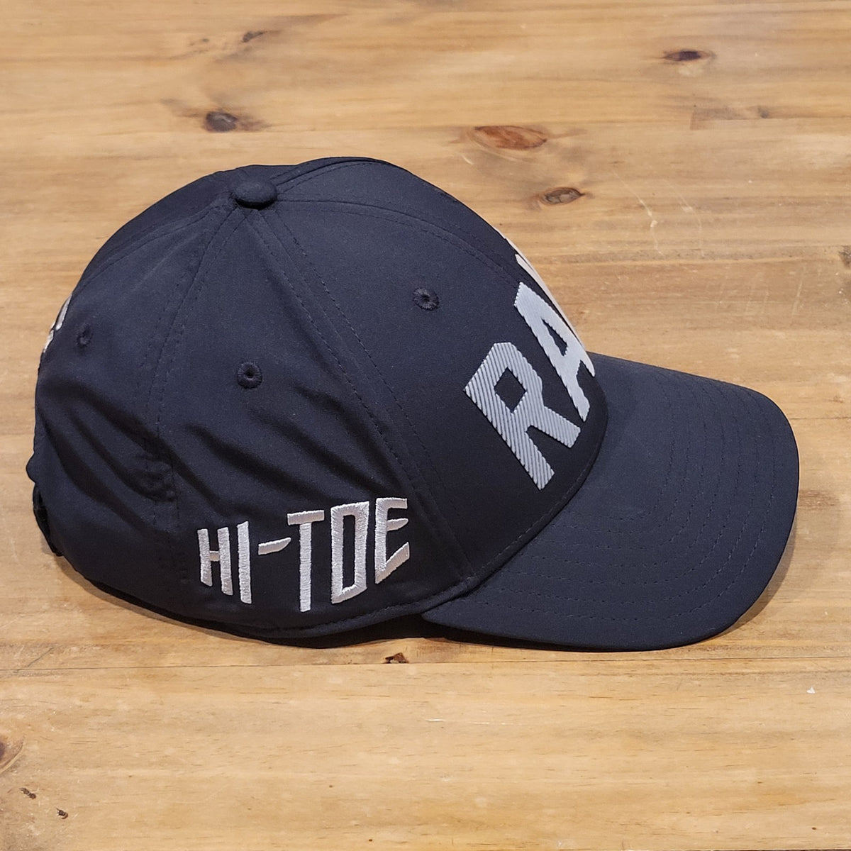 Taylormade Raw Hat Cap Strap Back Black Gray One Size Hi-Toe Course Club Golf