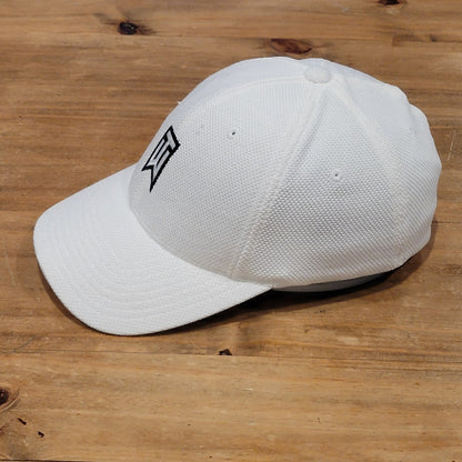 Vintage Tiger Woods Hat Size M/L White Black TW logo Golf Y2K Golfer Swoosh