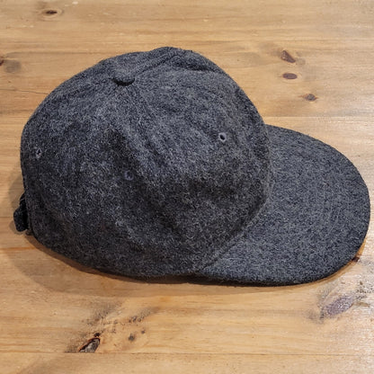 Vintage J. Crew Hat 90s Gray Wool Union Made USA One Size Adjustable