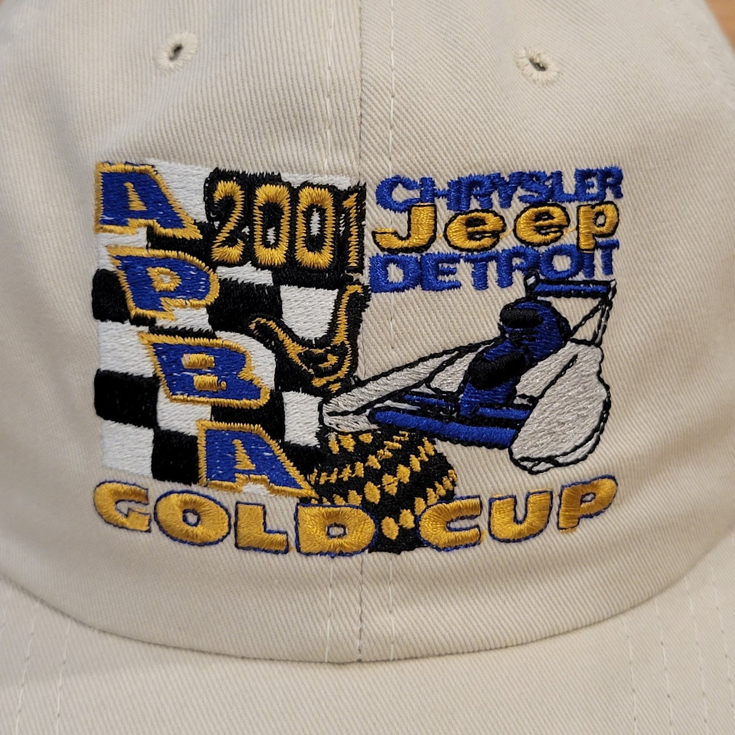 Vintage APBA Gold Cup 2001 Hat Boat Racing Race Made USA  Jeep Detroit