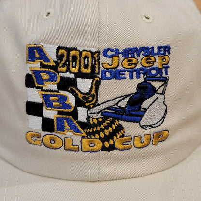 Vintage APBA Gold Cup 2001 Hat Boat Racing Race Made USA  Jeep Detroit