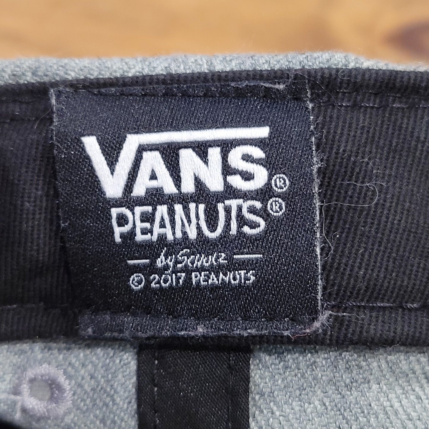 Vans Peanuts Snoopy Hat Cap Strap Back Gray One Size Skater Skateboarding