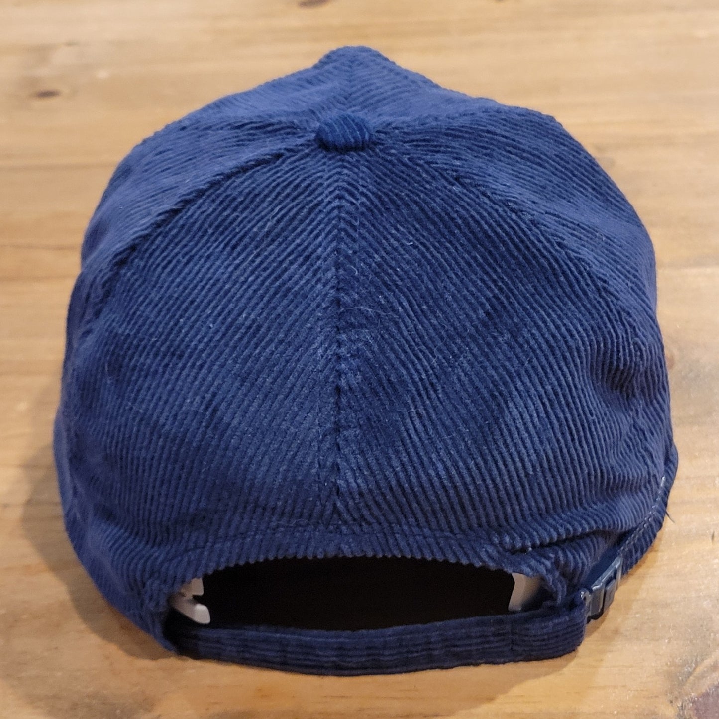 Vtg Transport America Corduroy Trucker Hat Blue Safety Award Snapback Made in US